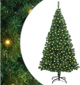 vidaXL Árbol de Navidad artificial Verde 180 cm PVC y Acero y Plástico vidaXL