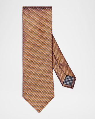 Eton Men & apos;s Geometric Silk Tie