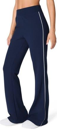 Spanx AirEssentials Pique Flare Leg Pants in Timeless Navy at Nordstrom Rack, Size Small