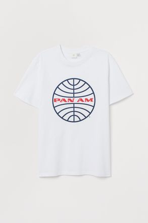 H&M T-Shirt mit Druck - White