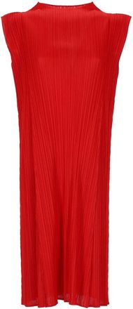 Pleats Please Issey Miyake Abiti Rosso-Donna