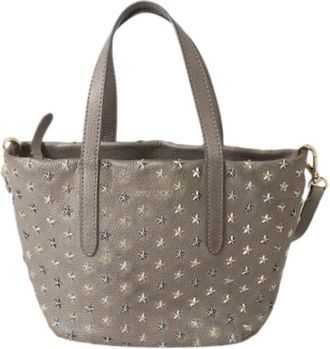 Jimmy Choo London Pre-owned Bucket Bag - Dames - Vintage Tas - Grijs - ONE Size - Leer - Vintage