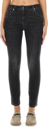 Brunello Cucinelli Slim Fit Denim Pants-Donna