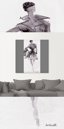 Artland Wandbild »Mode Skizzenbuch VII« Mode 1 Stk. tlg. als Leinwandbild, Poster, Wandaufkleber in verschied. Grössen