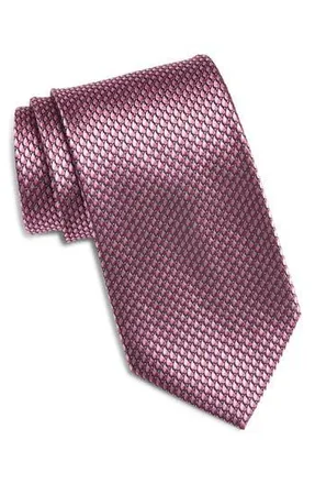 Nordstrom Neat Silk Tie in Pink at Nordstrom Rack