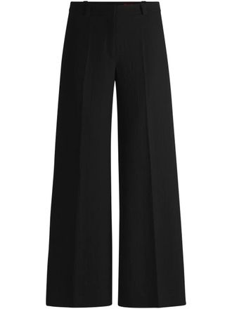 HUGO BOSS high-waisted trousers - Black