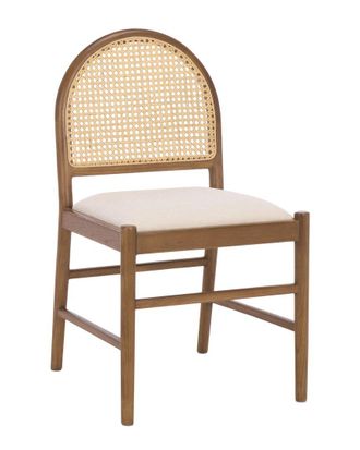 Safavieh Couture Laylie Rattan & Leather Chair