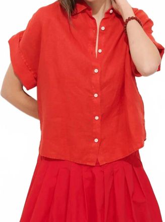 Alex Mill Maddie Blouse In Chili