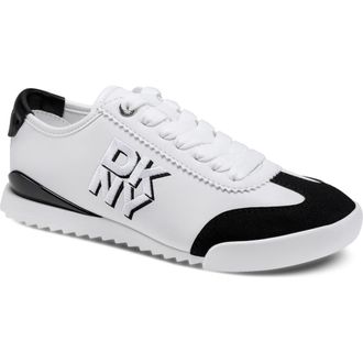 DKNY Eversley Sneaker in White/Black at Nordstrom, Size 6.5
