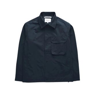 Norse Projects Mols Commuter Overshirt - Heren - Zomerjassen - Blauw - S - Jassen