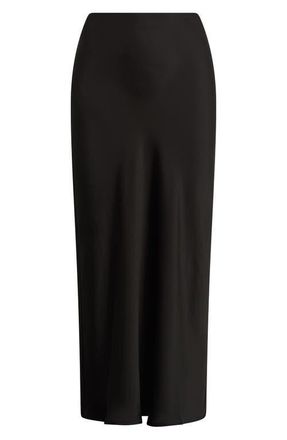Favorite Daughter The Favorite Satin Skirt in Black at Nordstrom, Size X-Small