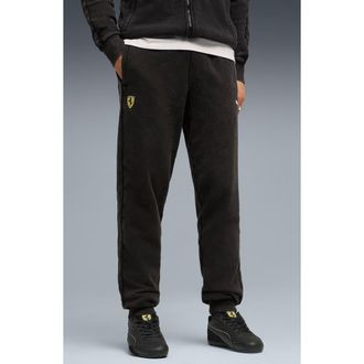 Puma Ferrari T7 Cotton Joggers in Puma Black at Nordstrom, Size Xx-Large