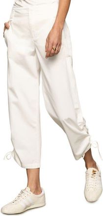 Sanctuary Cotton Twill Utility Crop Pants in Bleached W at Nordstrom, Size Medium
