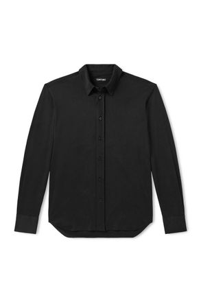 Tom Ford Silk and Cotton-Blend Jersey Shirt
