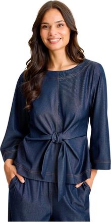 In Front IN Front, Dames, Blouses & Shirts, Blauw, Maat: S