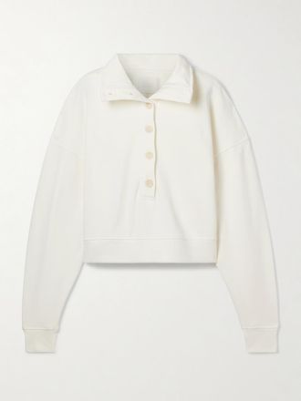 Citizens Of Humanity Felpa Cropped In Jersey Di Cotone Mirelle - Crema