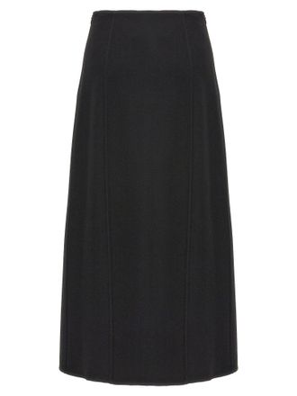 Ermanno Scervino Wool Cloth Skirt - Black