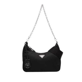 Prada Pre-owned Re-Edition 2005 Satchel - Dames - Vintage Schoudertas - Zwart - ONE Size - Nylon - Vintage