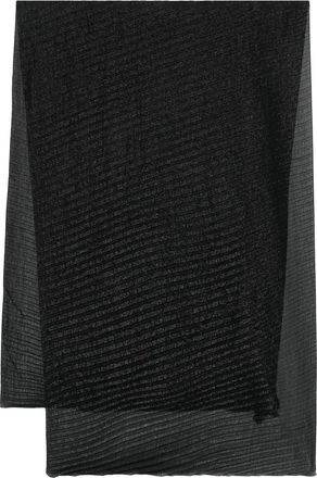 Emporio Armani Sciarpa con effetto plissettato - Nero