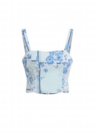 Favorite Daughter Womens There For You Top In Floral Scarf