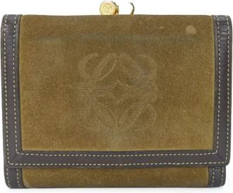 Loewe Pre-owned Leren Portemonnee - Dames - Vintage Accessoires - Bruin - ONE Size - Leer - Vintage