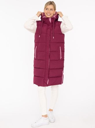 Zwillingsherz Steppweste »Smile« Smile-Steppung hinten, Zippern seitlich, Kapuze, Kordelzug