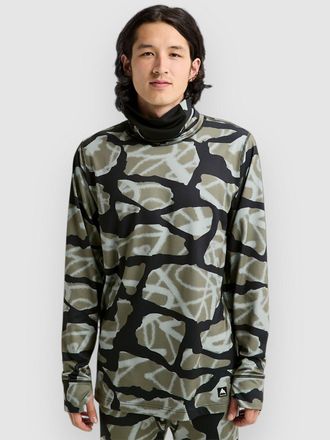 Burton Midweight Long Neck Crew Funktionsshirt graffiti camo