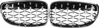 OEM Par De Rejillas Delanteras Tipo Ri&ntilde;&oacute;n Estilo Diamante Para Bmw E81, E82, E87, E88, 118i, 125i Y 135i