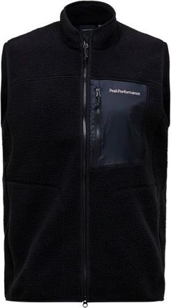 Peak Performance Naturerush Pile Vest Fleecegilet f&uuml;r Herren | schwarz