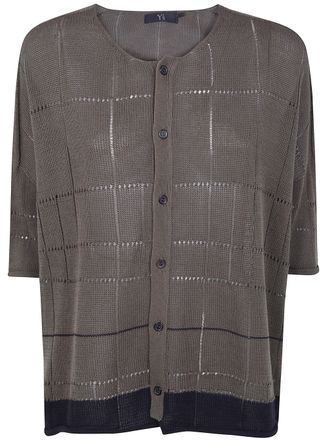 Yohji Yamamoto Drop Shoulder Medium Length Cardigan