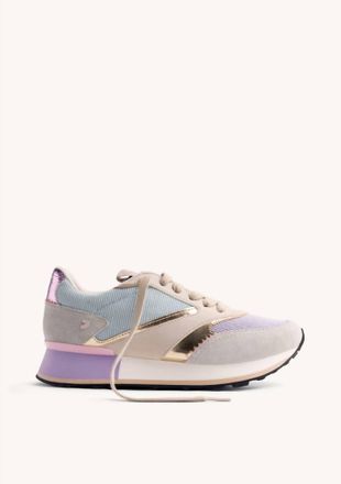 Gioseppo Womens Lawton Leather And Corduroy Sneakers In Blue