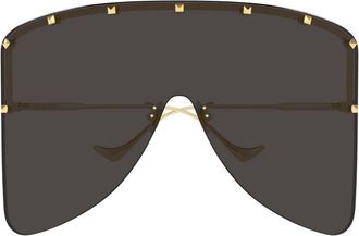 Valentino Vg0082S Shield Zonnebril - unisex - Accessoires - Geel - Maat: ONE Size