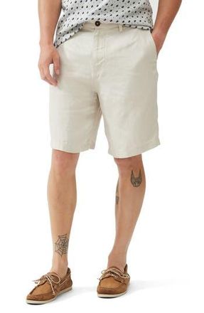 Rodd & Gunn Westlock Linen Shorts in Straw at Nordstrom Rack, Size 28