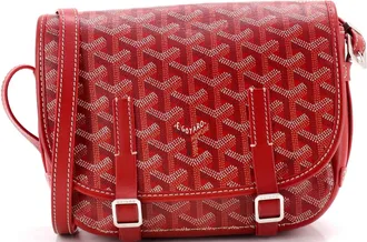 Goyard Belvedere Messenger Bag Coated Canvas with Leather PM
