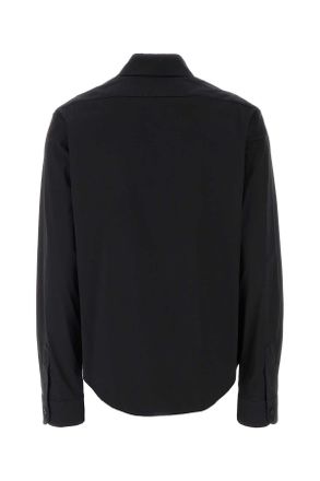 Miu Miu Collared Cotton-Blend Shirt - Black