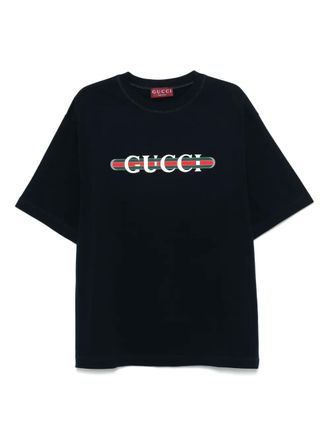Gucci T-shirt met print - Blauw