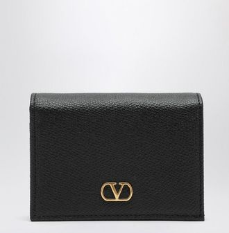 Valentino Garavani Signature black leather VLogo wallet