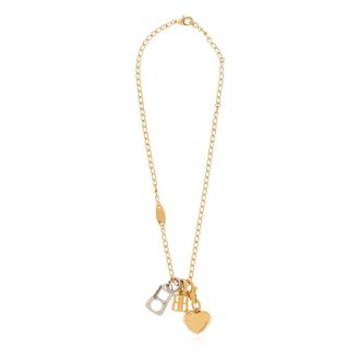 Balenciaga Accessoires, unisex, Geel, ONE Size, Ketting met bedeltjes