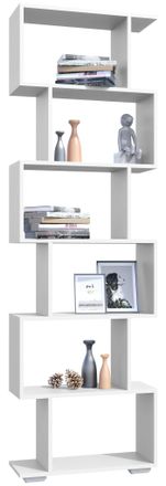 ebuy24 Ebuy24 - Cuaderno De Madera Del Estante Del Estante Del Divisor De La Habitaci&oacute;n De Madera De Vcm Libros De Decoraci&oacute;n 6 Compartimentos Estante Del So