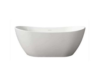 Ambra Ambra - Enola - Ba&ntilde;era De Pie - Ba&ntilde;era Moderna Y Confortable - Solid Surface - 160 Cm