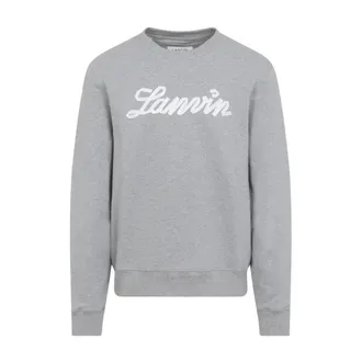 Lanvin Sweatshirts, male, Gray, Size: XL Ribbon Sweatshirt