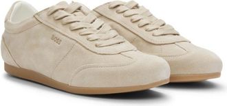 BOSS Suede sneakers with logo details