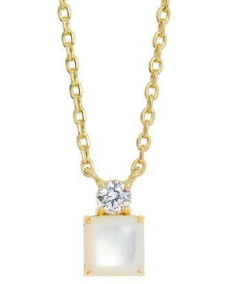 Savvy Cie Jewels 18K Plated Cz Necklace