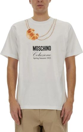 Moschino Heren, Tops, Wit, Maat: XL