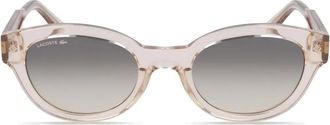 Lacoste oval-frame sunglasses - Brown