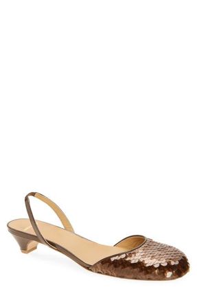 Undercover Paillette Slingback Pump in Brown at Nordstrom, Size X-Small