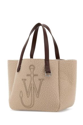 J.W.Anderson Womens Beige Fabric Belt Shopping Bag Borse A Mano
