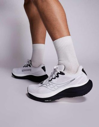 Saucony Ride 19 - Scarpe da corsa bianche e nere-Bianco