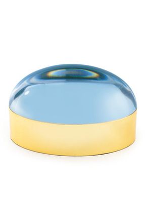 Jonathan Adler Brass Globo Box in Blue at Nordstrom, Size Large