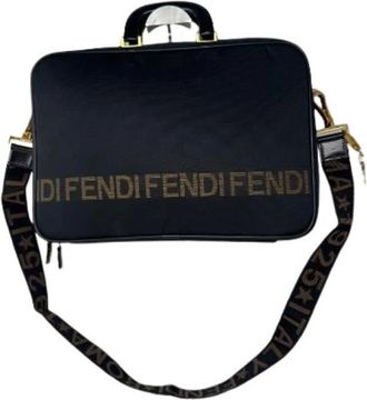 Fendi Pre-owned Handbags, female, Black, Size: ONE SIZE Pre-owned Vintage Handbag
